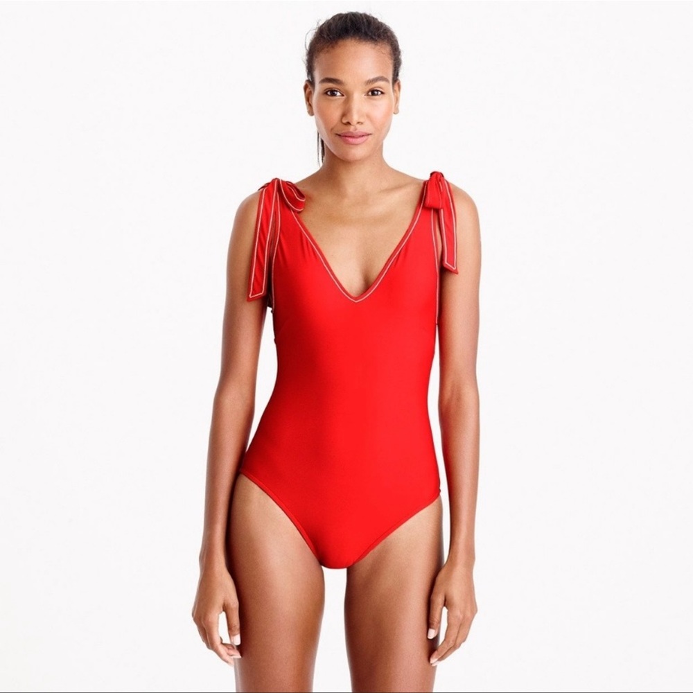 JCrew tie one-piece swimsuit